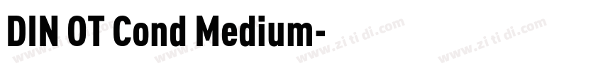 DIN OT Cond Medium字体转换